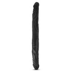 Черный двусторонний фаллоимитатор 14 Inch Double Dildo - 35,5 см.